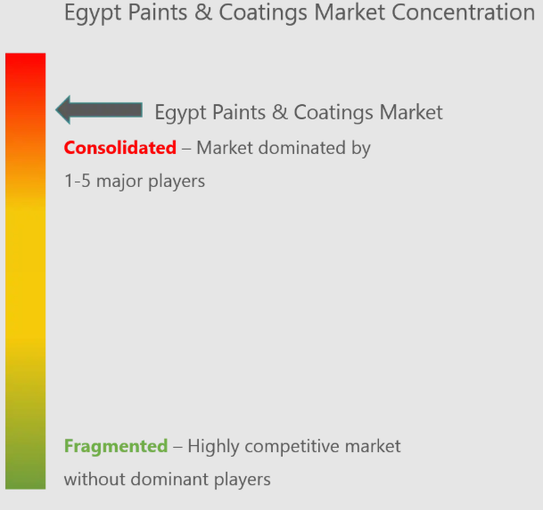Egypt Paints and Coatings Market Concentration